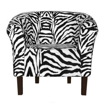 Fauteuil 'Monaco Zèbre' - Élégance Sauvage pour Votre Intérieur
