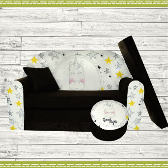 Sofa convertible enfant Licorne endormie