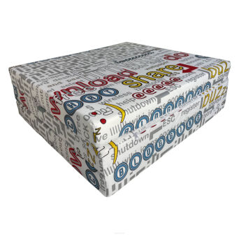 Matelas d'appoint pliant 180 x 65 x 7 cm motif Internet