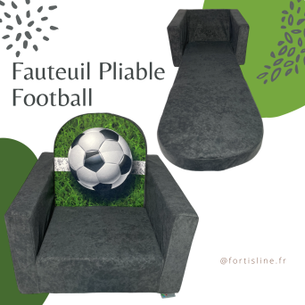 Fauteuil Enfant Pliable "Football" – Marquez des Points de Confort !