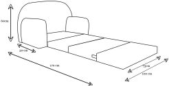 Housse de rechange pour Sofa enfant convertibles W319