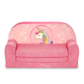 Canapé lit enfant Licorne Rose