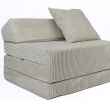 Fauteuil convertible en matelas 200 cm – velours côtelé - 2