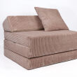 Fauteuil convertible en matelas 200 cm – velours côtelé - 4