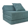 Fauteuil convertible en matelas 200 cm – velours côtelé - 5