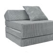 Fauteuil convertible en matelas 200 cm – velours côtelé - 6