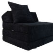 Fauteuil convertible en matelas 200 cm – velours côtelé - 8