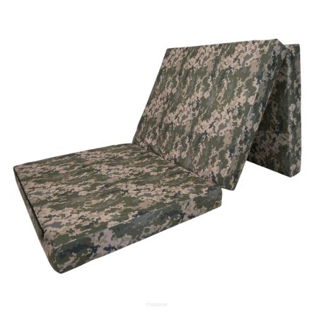 Matelas d'appoint pliable 195 x 60 x 9 cm - Pixel Camouflage - Confort et originalité à portée de main