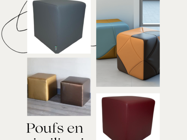 Les avantages des poufs en simili cuir : confort et style à portée de main