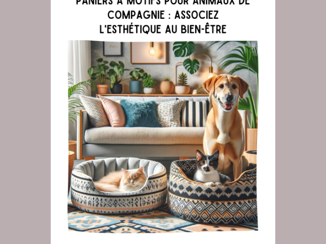 Pourquoi choisir des paniers à motifs pour vos animaux de compagnie ?